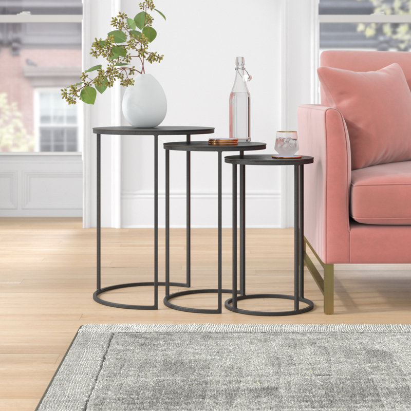Addie Iron Nesting End Table