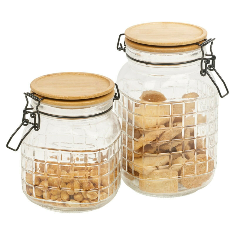 Glass Canister - Set of 2