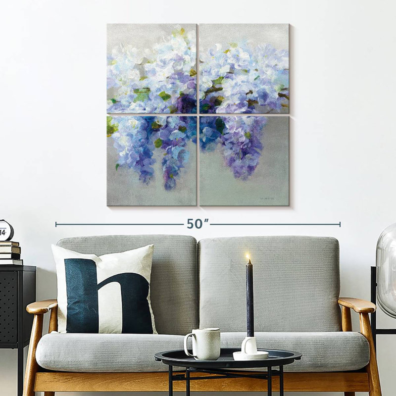 Harnek Delicate Wisteria, 32" H x 32" W