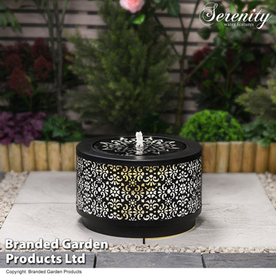 Gilda Outdoor Metal Fountain with Lights