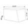 Mirrored Abstract Geometric Coffee Table Silver