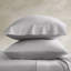 Ensemble de 2 taies d'oreiller en satin de coton standard 2 pièces à densité de tissage 400 avec passepoil sur mesure-128504502