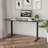 Midtown Value Height Adjustable Standing Desk, Single Motor, 60x30, Charcoal Strand Top with Black Frame-2013536063-2013536059