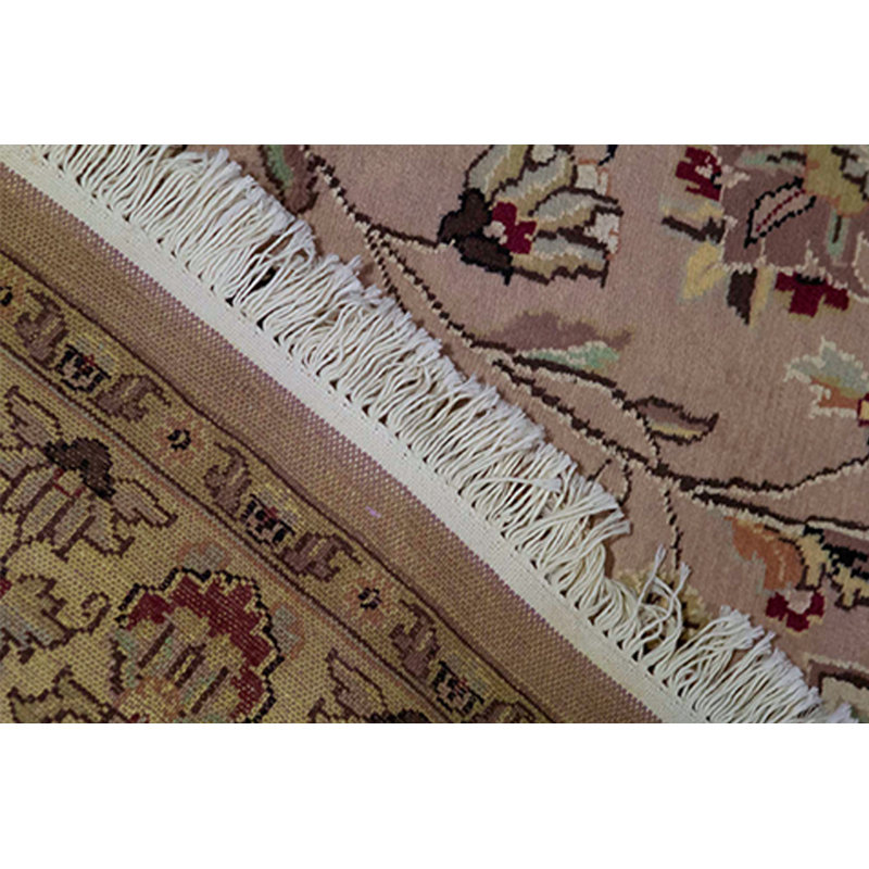 Hand-Knotted High-Quality Beige and Red Area Rug