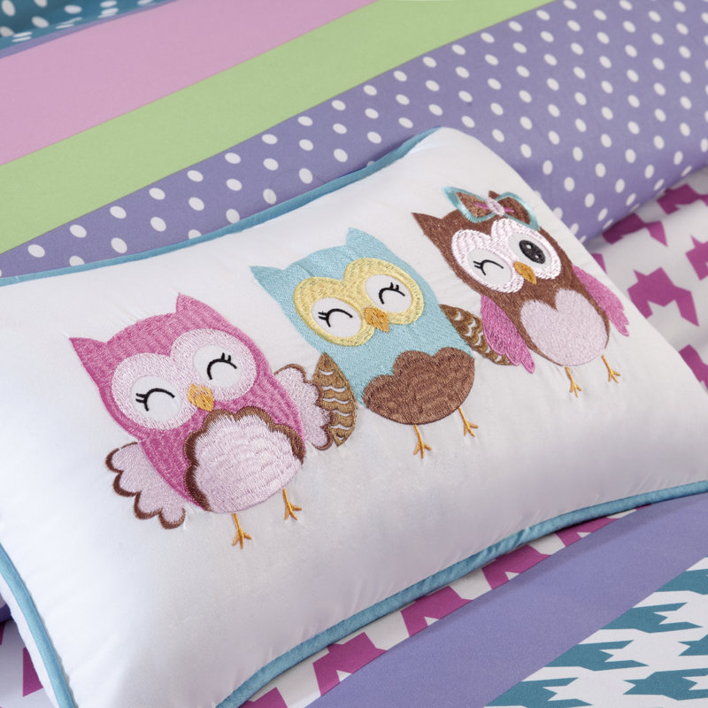 Katie 4 - Piece Comforter Set, Twin Comforter + 1 Standard Sham + 1 Throw Pillow