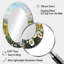 Meadow Whispers Of Spring III - Grand miroir mural ovale sur métal-575163712