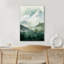 Woodland Forest Landscape Green Mountain Nature Scene Modern Decor Large Frame, impression sur toile, art mural-73622931-73622932-119395186