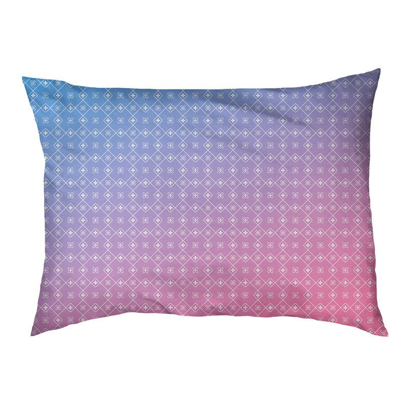 Coussin Campion, Petit - L 29,5 po x l 19,5 po, Bleu / rose