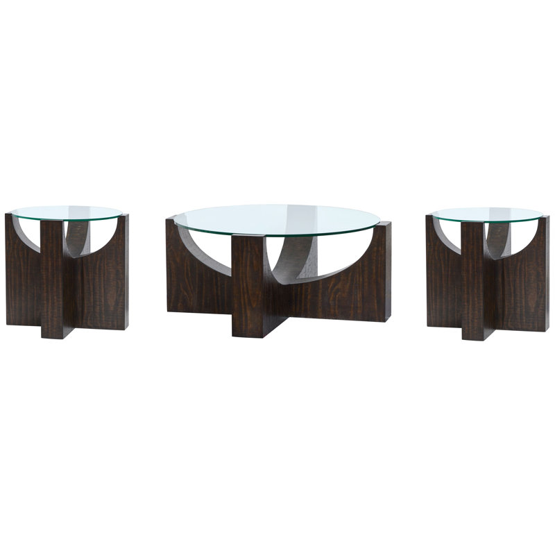 Table basse avec 2 tables d'appoint Janda, 3 pièces: table basse, 2 tables de bout