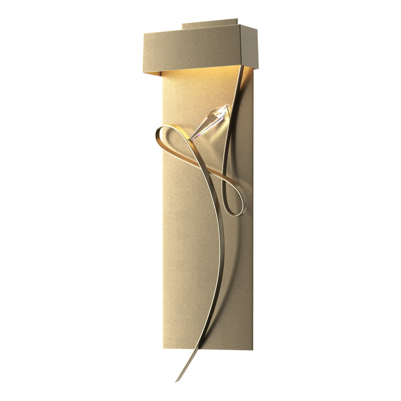 Rhapsody 1-Light LED Flush Mounted Sconce, Soft Gold, Soft Gold