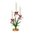 Meadow Walk Iris 14" Centerpiece Candelabra - Pink