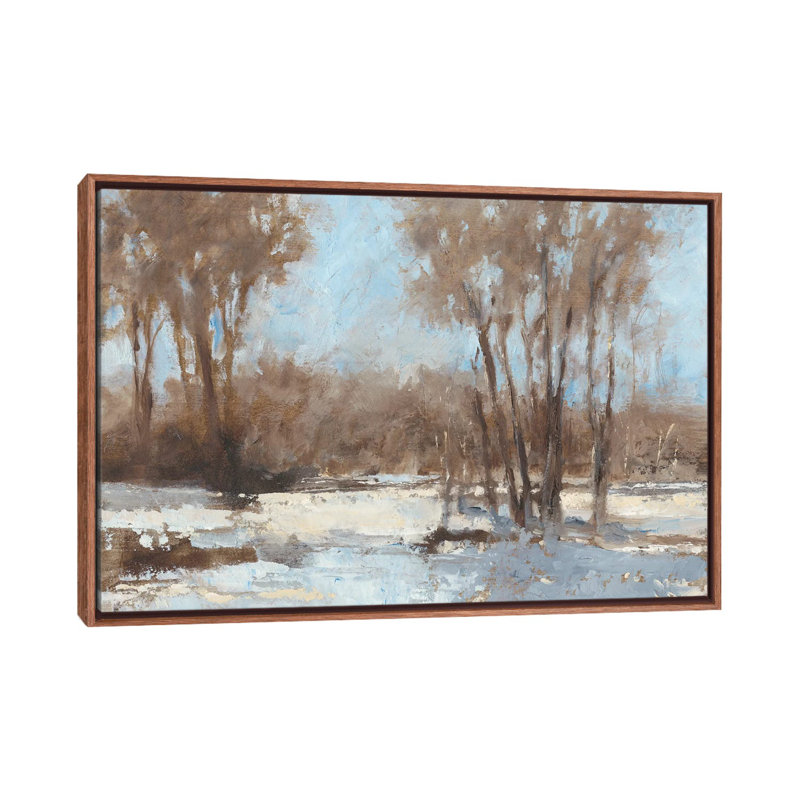 «Sunlit I» par Ethan Harper - reproduction d'art, H 32 po x l 48 po x 1,5 po, Toile avec cadre en bois brun classique