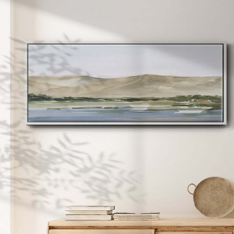 Desert Mountains I- Framed Canvas