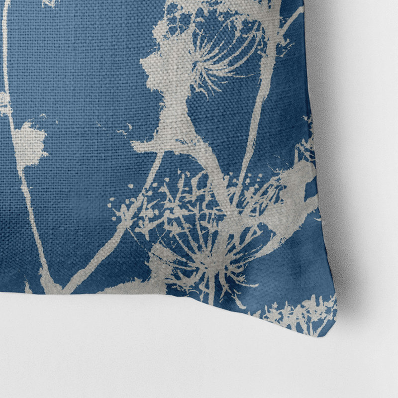  Housse de coussin carré et insert, Bleu