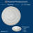 21'' H x 21'' W x 1.5'' D Composite Ceiling Medallion