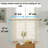 Stefani Floral Rod Pocket Lace Semi Sheer Voile Short Cafe Tiers for Small Windows - Set of 2-1803889333-1803889291