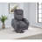 Grey Upholstered Power Lift Massage Chair