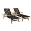 Maurice 200cm Long Reclining Acacia Single Chaise
