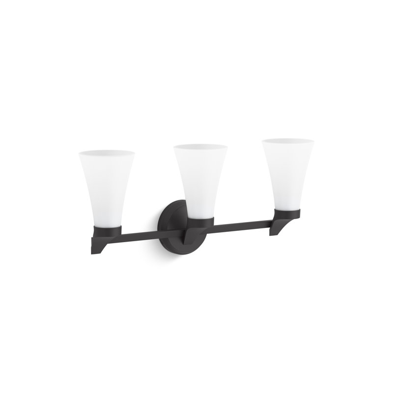 Simplice 22-5/8 In. Three-Light Sconce, Matte Black