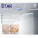 Coraline XL  56" W x 80" H  Single Sliding Frameless Shower Door with StarCast by EnduroShield