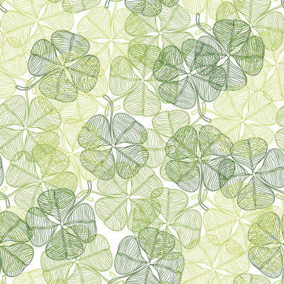 «Abstract Clover Leaves», impression sur toile tendue