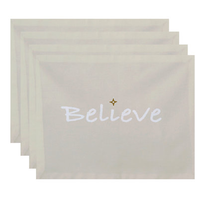 Ensemble de napperons 4 pièces Annica Believe