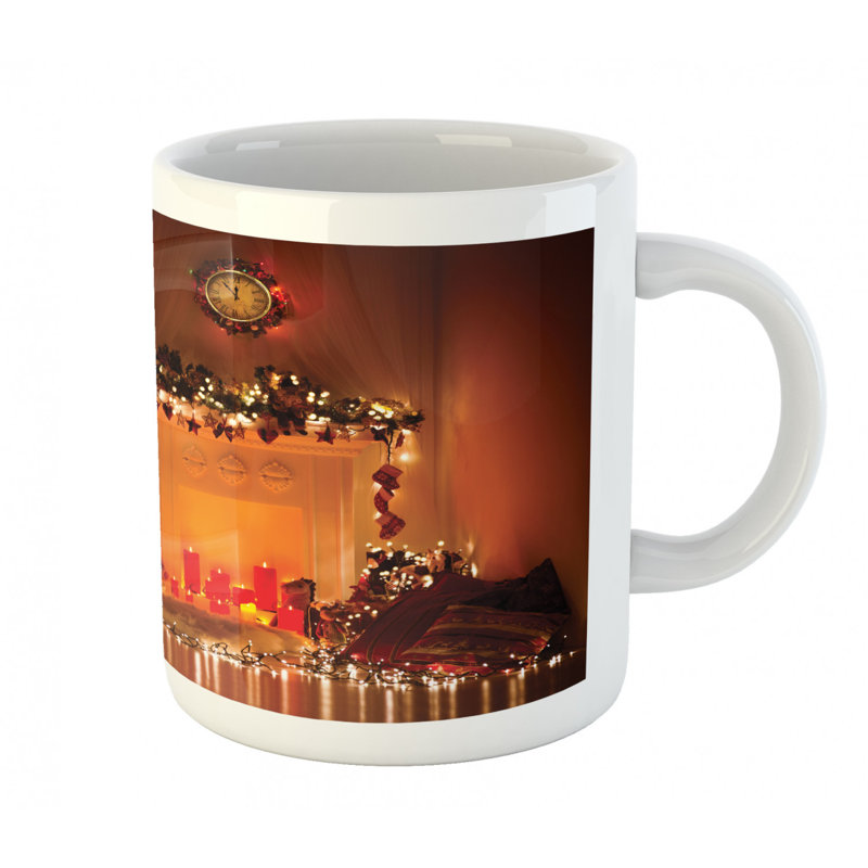 Grande tasse à café romantique xmas