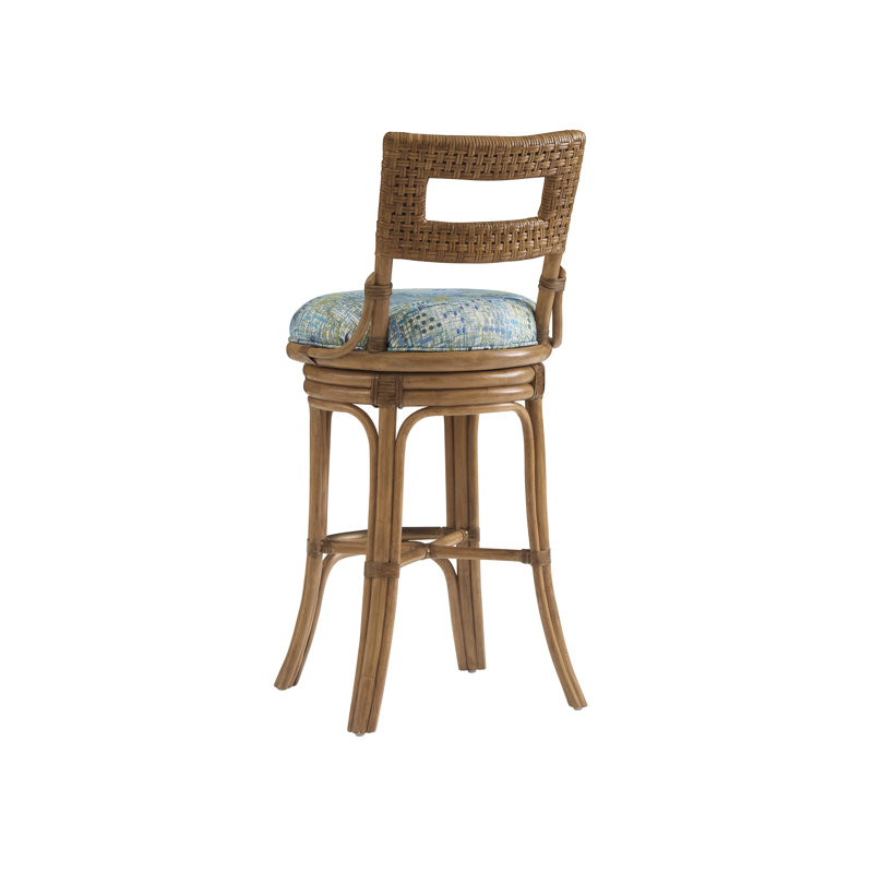 Tabouret pivotant Bay Harbor, Tabouret de bar (siège d'une hauteur de 30 po), Bleu