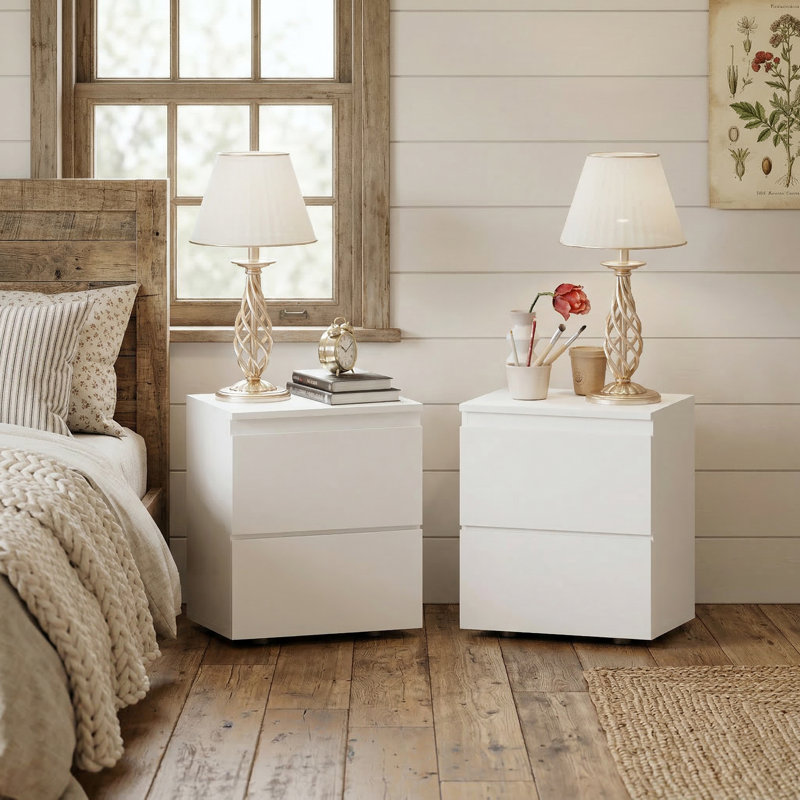 15.7'' W Nightstand, White