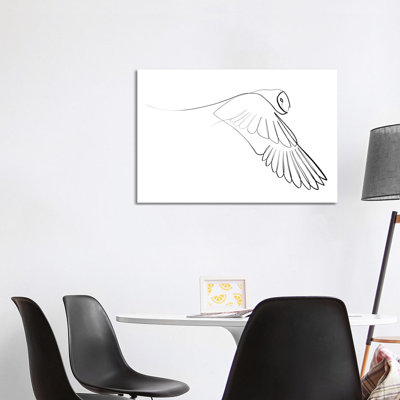 «Barn Owl» par Dane Khy - reproduction d'art sur toile tendue