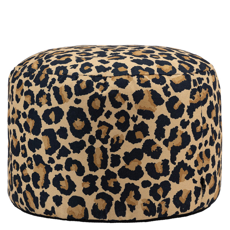 Milano Large Bean Bag Pouffe, Leopard Print