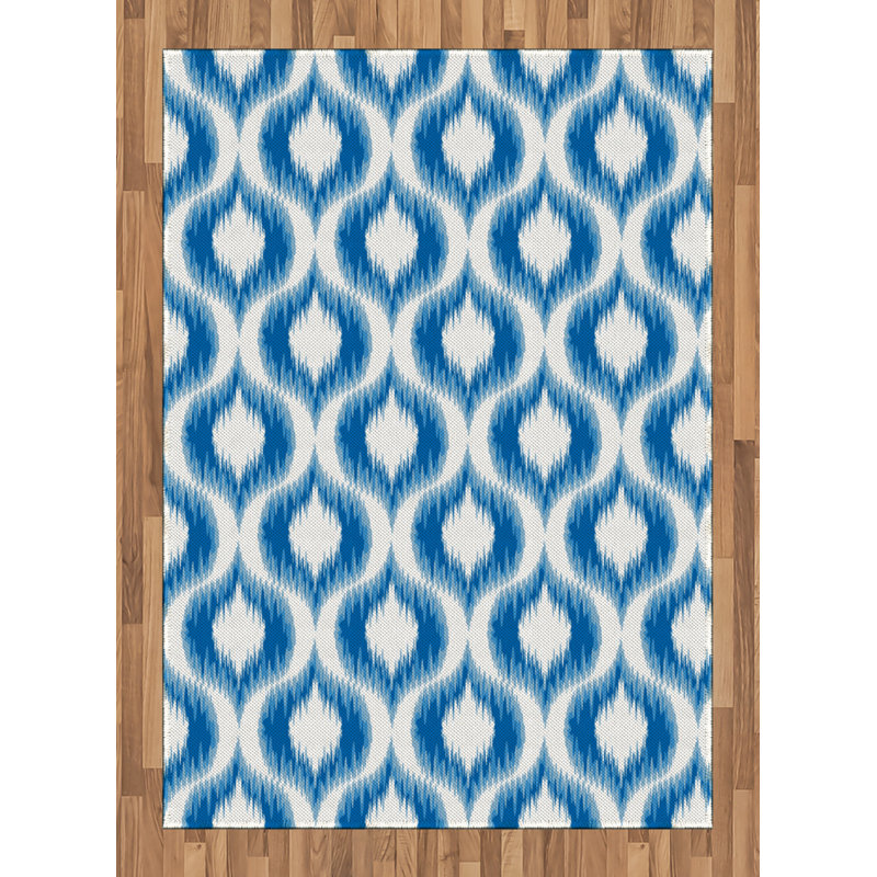 Artie Ikat Hand Woven Area Rug, Rectangle 120 x 180cm
