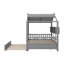 Lit en bois de conception moderne avec lit gigogne et tablette de rangement-444779094-444779083