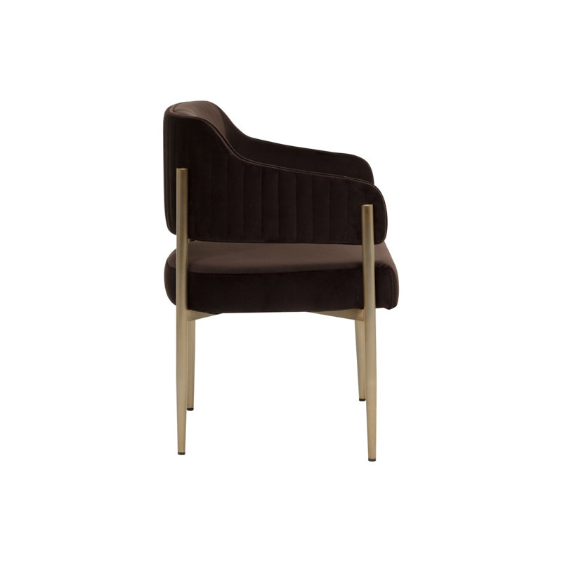 Upholstered Armchair, Diamond Mink