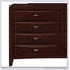 Table de chevet LUCILLE MERLOT-411106978