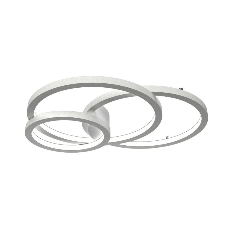 Naiá 1 - Light LED Flush Mount, 4.29" H x 33.54" W x 27.3" D, Organic White