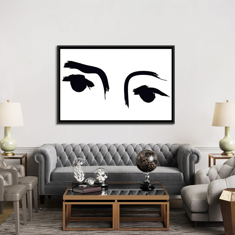 «Blinkers», reproduction sur toile, Toile avec cadre noir, H 18 po x l 26 po x P 1,5 po
