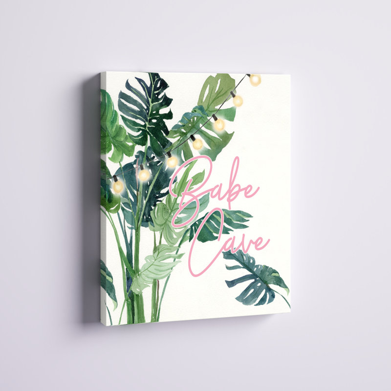 Babe Cave - plantes de Monstera - imprimé, H 18 po x l 12 po