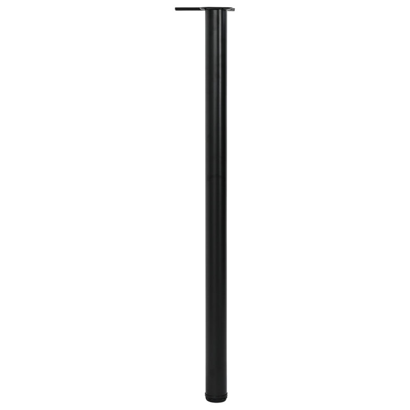 Adjustable Table Legs, 110cm H x 6cm W x 6cm D, Black