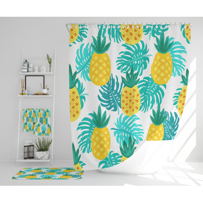 Nashayla Polyester Shower Curtain Set