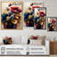 Abat-jour de nuit motif floral coquelicot III - Abat-jour de nuit motif floral coquelicot III - impression-1186818864-1186818865
