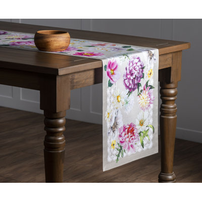 Floral 100% Cotton Table Runner