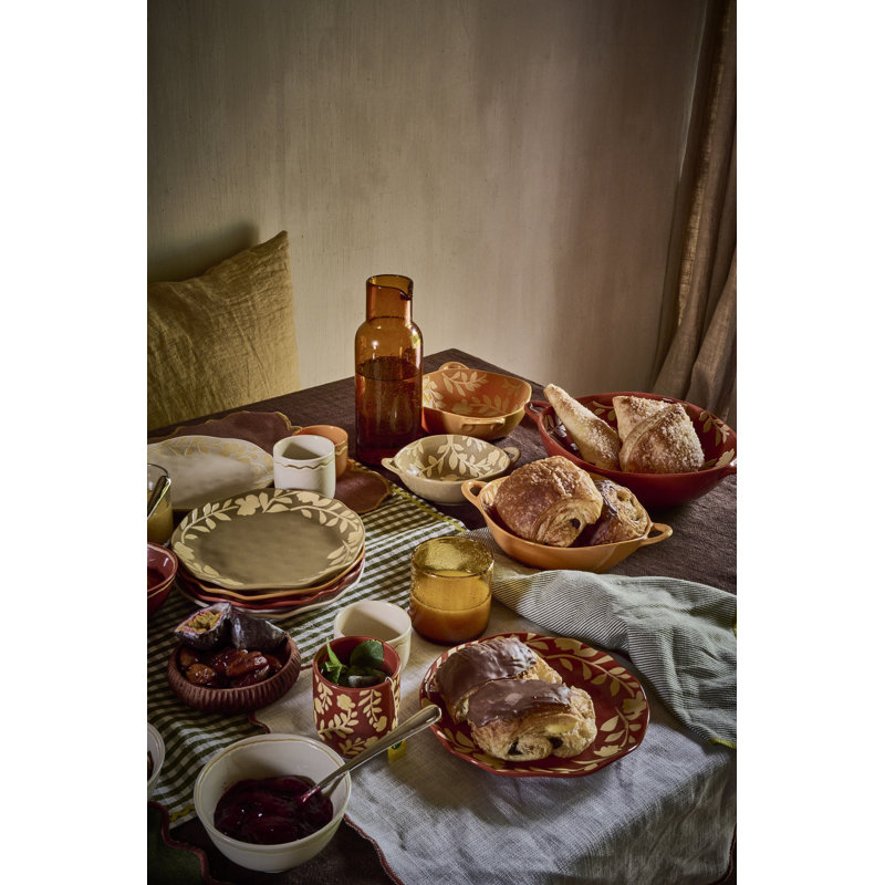 Farfalle Rust Linen Placemat