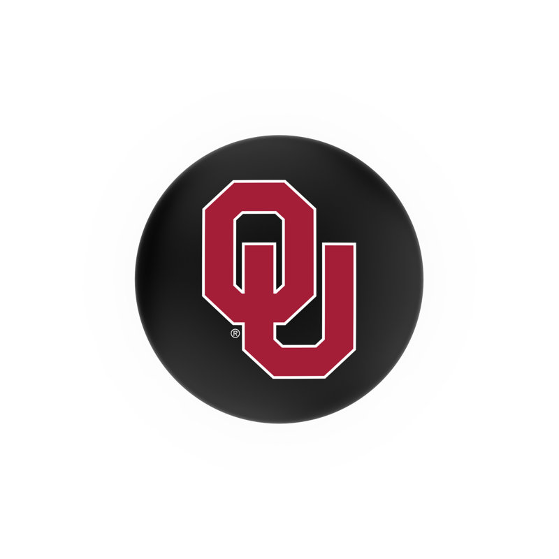 Tabouret de bar Logo Series, Tabouret de bar d'une hauteur de siège de 30 po, Chrome soudé solide, Université d'Oklahoma