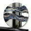 60cm Frameless Round Wall Mirror Resin Art Accent Mirror