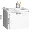 Mokas 23.2mm Single Bathroom Vanity with Drop In Basin