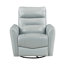 Fauteuil inclinable et oscillant en cuir Aqua-134376011
