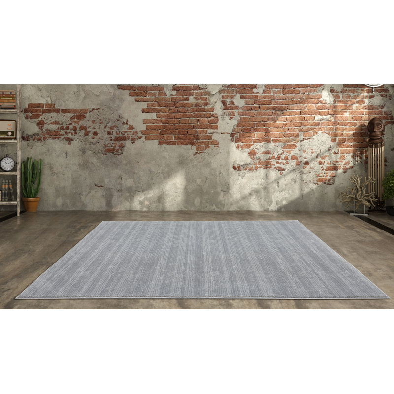 Tapis gris clair Alizey, Rectangle 7 pi 9 po x 9 pi 9 po