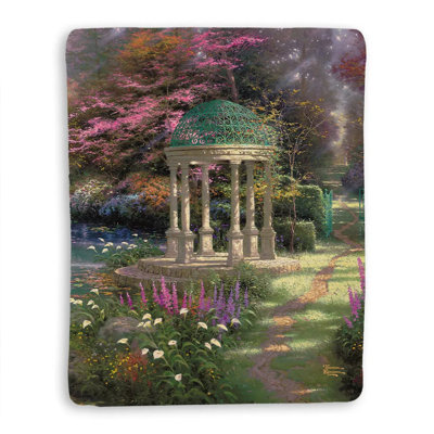 Jeté en sherpa Thomas Kinkade