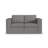 Lockheart 64 inch 2-Seat Modular Loveseat Smoke Square Arm-126757800